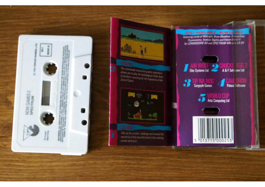NOW GAMES 2 - Sinclair ZX Spectrum 48k - Virgin - 1985 - 5 games